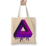 Baskı Dükkanı Triangle Psychedelic Bez Çanta
