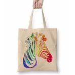 Baskı Dükkanı Trius Animals Zebra Bez Çanta