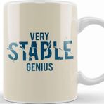 Baskı Dükkanı Trump Very Stable Genius Porselen Beyaz Kupa Bardak