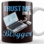 Baskı Dükkanı Trust Blogger Influencer Blogging Vlogging Story Influencer Porselen Beyaz Kupa Bardak