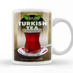 Baskı Dükkanı Türk Çayı Porselen Beyaz Kupa Bardak
