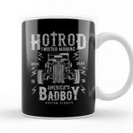Baskı Dükkanı Twisted Hot Rod Porselen Beyaz Kupa Bardak