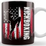 Baskı Dükkanı Us American Flag Kickboxing Fighter Kickboxer Martial Arts Kupa