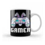 Baskı Dükkanı Video Game Easter Gamer Controller Bunny Ears Kupa Bardak