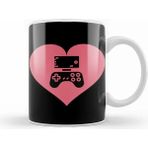 Baskı Dükkanı Video Gamer Heart Controller Kupa Bardak