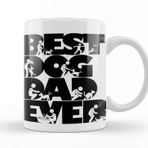 Baskı Dükkanı Vintage Best Dog Dad Ever Cool Father's Day Gift Retro Köpek Kupa Bardak