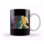 Baskı Dükkanı Vintage Bigfoot Silhouette Retro 70S Kupa Bardak