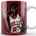 Baskı Dükkanı Vintage Michael Jordan Three Peat Kupa