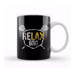 Baskı Dükkanı Vintage Relax Bro Lacrosse Cute Distressed Lax Pun Kupa