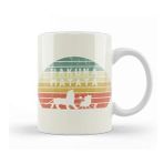 Baskı Dükkanı Vintage Retro Sunset Disneyland Hakuna Matata Kupa