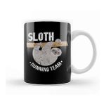 Baskı Dükkanı Vintage Sloth Running Team Funny Sloth Distressed Kupa