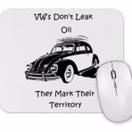 Baskı Dükkanı Vintage Volkswagen Retro Style Mouse Pad