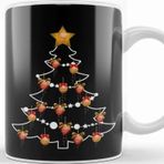 Baskı Dükkanı Vladimir Putin Russian President Christmas Tree Baubles Beyaz Porselen Kupa Bardak