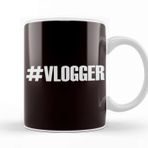 Baskı Dükkanı Vlogger Vlog Vlogging Videographer Video Editor Influencer Beyaz Porselen Kupa Bardak