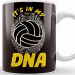 Baskı Dükkanı Volleyball Dna Team Coach Beach Volleyball Player Setter Beyaz Porselen Kupa Bardak