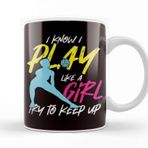 Baskı Dükkanı Volleyball Player Girl Coach Team Ball Sports Training Game Beyaz Porselen Kupa Bardak