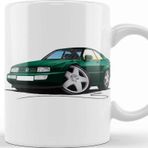 Baskı Dükkanı Vw Corrado Green 01 Beyaz Porselen Kupa Bardak