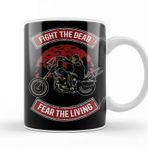 Baskı Dükkanı Walking Dead Daryl Dixon Fight The Dead Fear The Living Beyaz Porselen Kupa Bardak