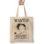 Baskı Dükkanı Wanted Luffy Bez Kadın Günlük Çanta