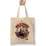 Baskı Dükkanı Wild Rider Pug Köpek Bez Kadın Günlük Çanta