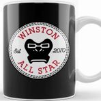 Baskı Dükkanı Winston Overwatch All Star Converse Beyaz Porselen Kupa Bardak