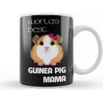 Baskı Dükkanı World Best's Guinea Pig Mama Porselen Beyaz Kupa Bardak