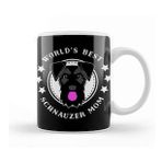 Baskı Dükkanı Worlds Best Schnauzer Mom 04 Beyaz Porselen Kupa Bardak
