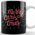 Baskı Dükkanı Yılbaşı Yeni Yıl Konseptli Merry Christmas 019 Kupa BardaK