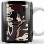 Baskı Dükkanı Yoriichi Tsugikuni Vintage Portrait Demon Slayer Kupa