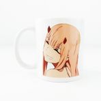 Baskı Dükkanı Zero Two Colors Darling In The Franxx Anime Porselen Beyaz Kupa Bardak
