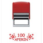 Baskı Life 100 Aferin Öğretmen Kaşesi Kırmızı