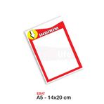 Baskı Life A5 - 14x20 Cm - Market Indirim Kağıdı, Market Indirim Afişi 100'lük Paket