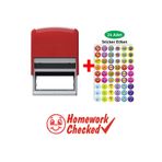 Baskı Life Homework Checked Öğretmen Kaşesi Aferin Kaşesi Bl-251