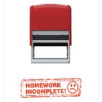 Baskı Life Homework Incomplete ! Öğretmen Kaşesi Kırmızı