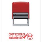 Baskı Life Ödev Kontrol Edilmiştir Öğretmen Kaşesi Kırmızı