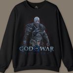 Baskılı Erkek Sweatshirt God of War Ragnarok Gamer Oyun Baskılı Sweatshirt