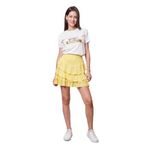 Baskılı Sıfır Yaka Kırışmaz Span Karışımlı Şık Kısa Kol T-shirt Bluz-Gözlük Baskılı Desen