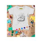 BaskılıTshirt Şimşek Çocuk Tişört Boyama Seti – Çocuk Full Set Fırçalı, Kreatif Elbise Tasarım Oyunu, 3+ Yaş