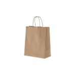 Baskısız Kraft Kağıt Poşet Çanta Burgu Saplı 32 x 12 x 40 cm 25'li Doğa Dostu Günlük Kullanım