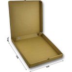 Baskısız Kraft Pizza Kutusu 30x30x3,5cm (Orta Boy) 50 Adet
