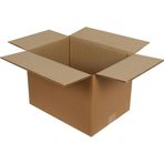 Baskısız Oluklu Kraft Karton Kargo Taşınma Depolama Kolisi - 30x40x35 Cm. - 10 Adetlik Paket