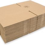 Baskısız Oluklu Kraft Karton Kargo Taşınma Depolama Kolisi - 60X40x30 Cm. - 10 Adetlik Paket