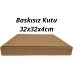 Baskısız Pizza Kutusu (32X32X4) 10 Adet Kutu Rengi 32 x 32 x 4 10'lu Pide Kutusu