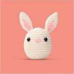 Başlangıç Seviyesi Amigurumi Tavşan Örgü Seti, El Yapımı Oyuncak