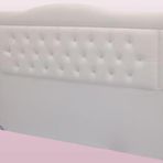 Baslik Dk Cift Kisilik 150 Lik Model Suni Deri Kumas Krem Renk El Yapim