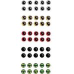 BASSDAY 7mm Silikon Damla Göz 10 Adet - Gold