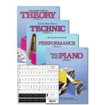 Bastien Bastien Piano Basics Level 2 öğrenme seti, ders, teori, performans, teknik ve sanat kitapları ve Juliet müzik piyano tuşları, 88/61/54/49 komple set, çıkarılabilir çıkartma