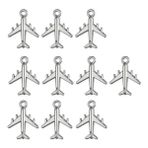 Basto 2x 10 Adet Uçak Charm Kolye Uçak Dainty Dangle Işçiliği Aksesuarları Için (Yurt Dışından)
