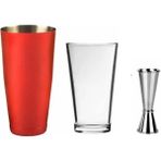 Baston Shaker 750 ml Jigger 3/6 cl Kokteyl Ölçeği Bartender Bar Seti Kokteyl Yapım Seti 2li