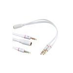 Bastore 3.5Mm Kulaklık Mikrofon Çoklayıcı Ayırıcı Birleştirici Switch Splitter